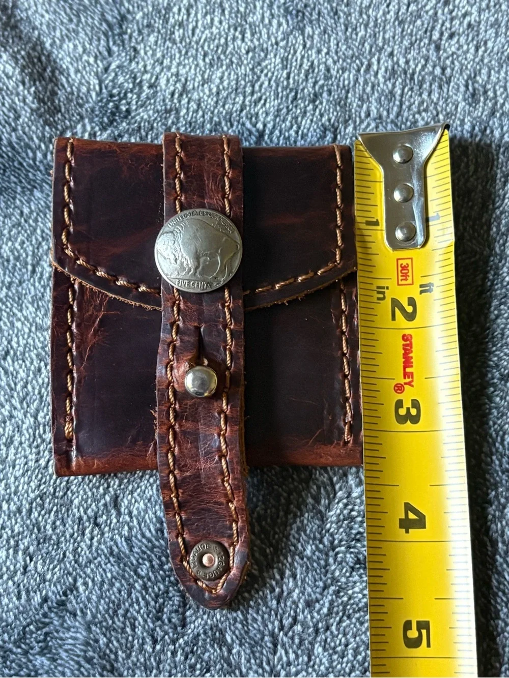Dark Brown Leather coin holder